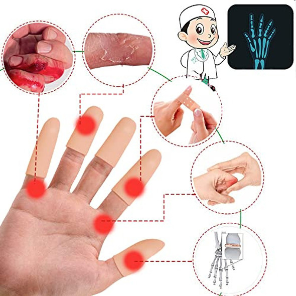 Zxfuture 16 Peças De Gel Para Os Dedos, Protetores De Dedos, 1