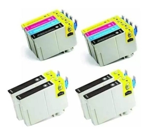 Kit 12 Cartuchos P/ Impressoras Tx135 T25 Tx123 Tx133 Tx125 0