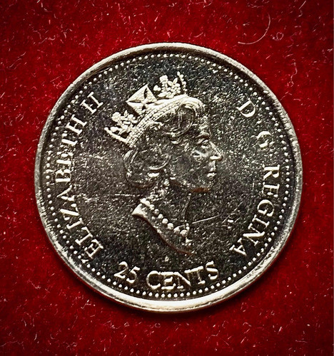 Moneda 25 Centavos Canadá Mayo 1999 Los Viajeros Km 346 1