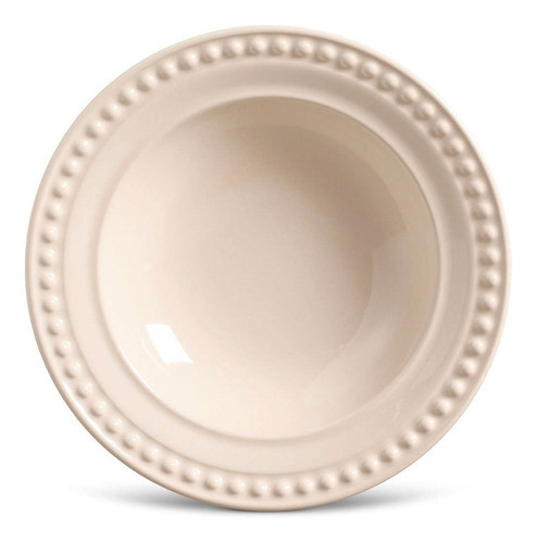 Set X6 Plato Hondo Atenas Crudo Esmaltado Ceramica 22 Cm 0