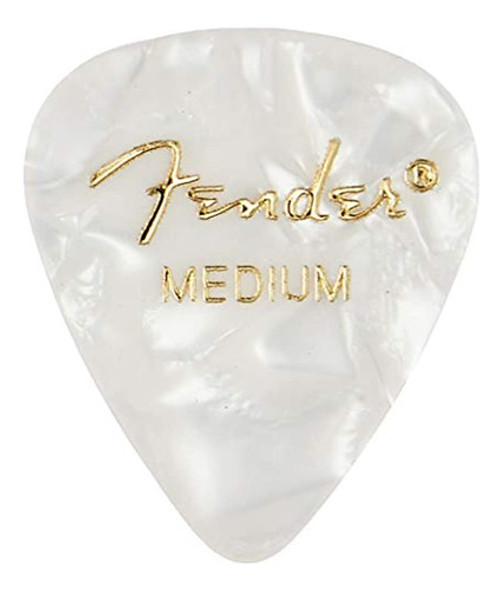 Fender 351 Forma Púas De Celuloide Clásico Medio, Paquete De 1