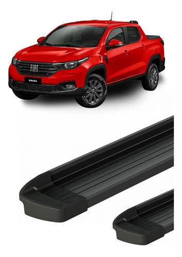 Estribos Fiat Strada 2021+ Aluminio 0