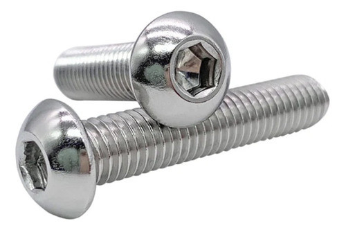 Parafuso Inox Allen M6 X 30 Cabeça Abaulada - 20 Unidades 0