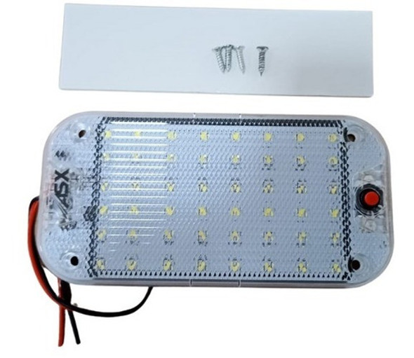 Luminaria Asx Led 48 Leds Bivolt 8w Cabine Caminhão Luz 0