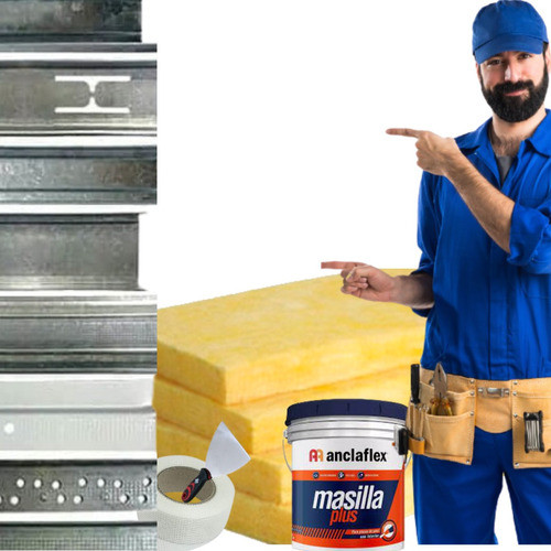 Lana De Vidrio Aislanglass C/papel Kraft 50mm Esp X 28,80m2 1