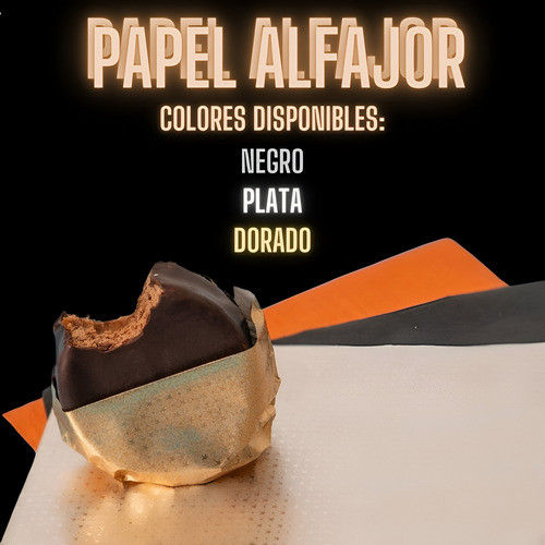 Papel Aluminio Para Alfajores Dorado 15x19cm X 200 Unidades 1