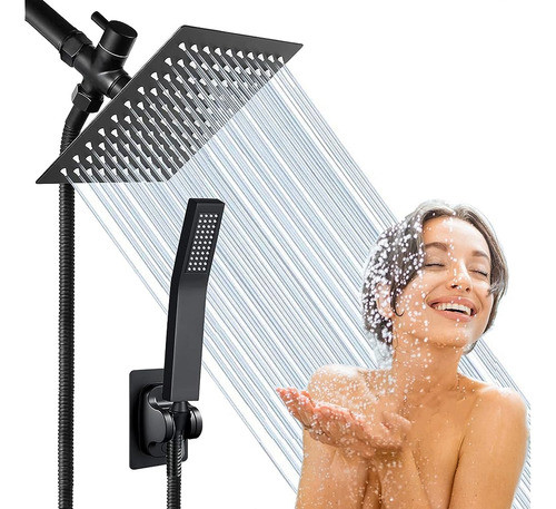 Cabezal De Ducha Con Combinación De Ducha De Mano De Alta Pr 0