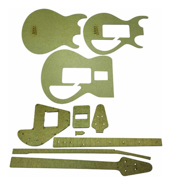 Gabaritos Baixo Modelo Grabber Mdf 6mm Ao Mestre Luthier 0