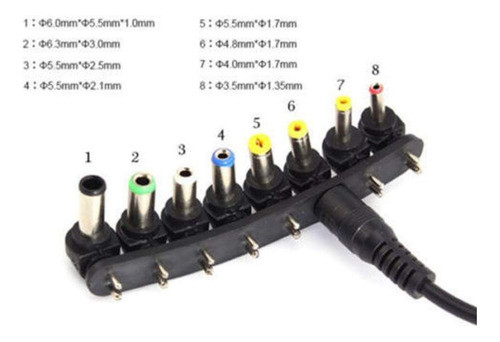 Fichas Adaptador Cargador Universal 2 Pin Note Fuentes 1