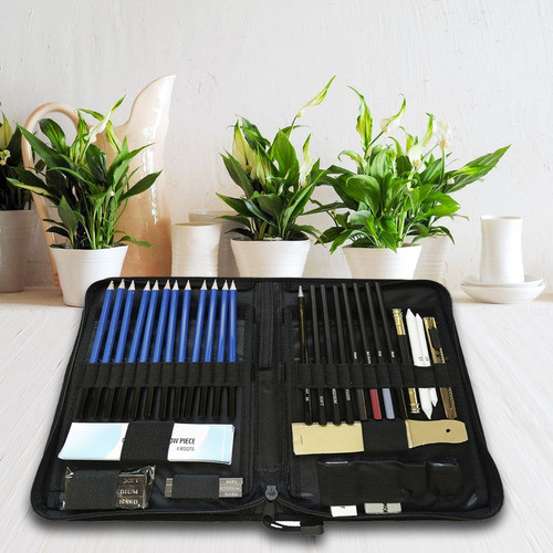Set Dibujo Sketching Profesional Lapices De Grafito X40pcs. 1