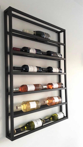 Exhibidor De Vinos Vinera Estantería Vinos Hierro Calidad 0