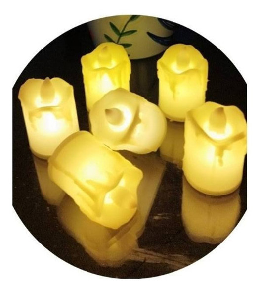 Velas Velitas Plásticas Con Luz Led X 20 U Con Pilas Incluid 1