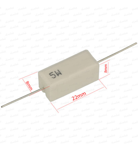 Resistencia Ceramica Cementada 5w 5.6k 5600 Ohms 5k6 X4 1