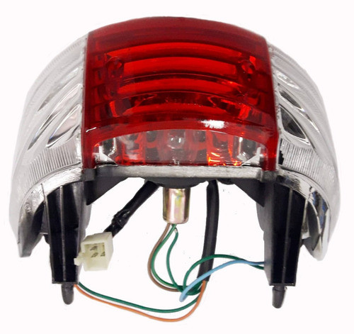 Faro Trasero Completo Rojo Cristal Honda  wave Nf 1