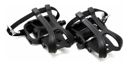 Par Punteras Pedal Bicicleta Plásticas Grandes Correa C-258 1