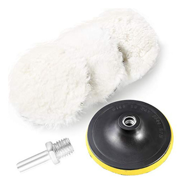 Almohadillas De Pulido De Lana 5pcs Auto Buf Fing Almoh... 0