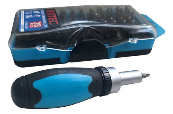 Juego Set Destornillador Puntas Crique 38 Piezas Fixtec 1