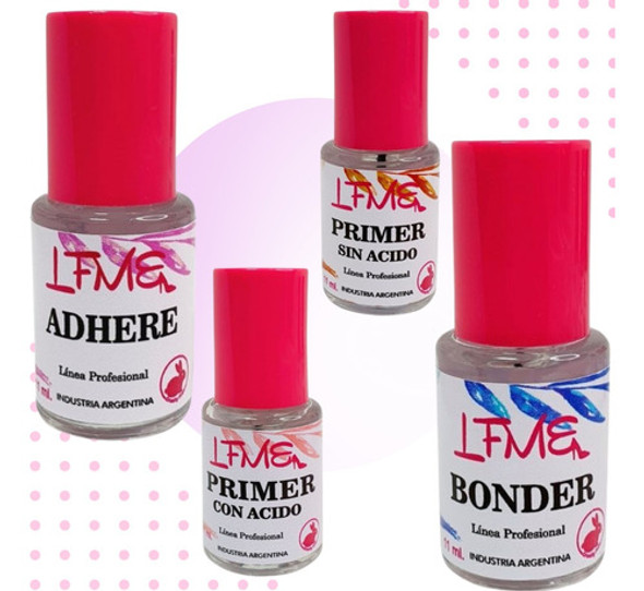 Kit Preparacion Uñas Acrilicas Gel Semipermanente En Lefemme 0