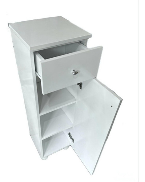 Mini Tolva Laqueada 1,00 30 30 Mueble Baño Placard Blanca 1