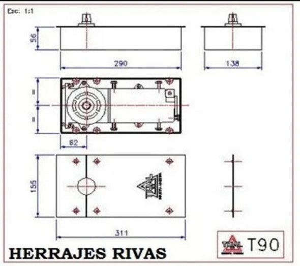 Cierrapuerta Trial Modelo T90 1