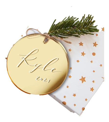 Etiqueta Acrílico 5cm Grabado Laser, Marca Prendas, Souvenir 0