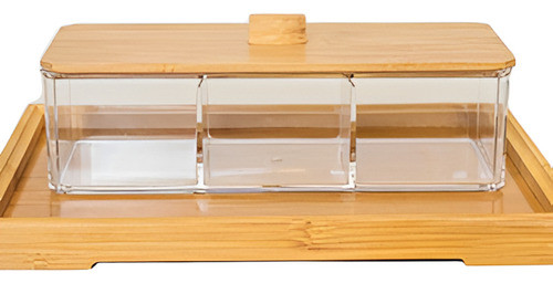 Caja De Acrilico Isabella Beauty Con Divisiones Y Tapa 0