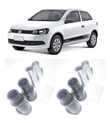 2 Kit Pino Guia Buchas Deslizante Pinça Freio Gol G5 G6 0