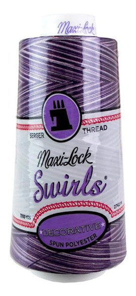 American & Efird Maxi-lock Remolinos Hilo, Púrpura 0