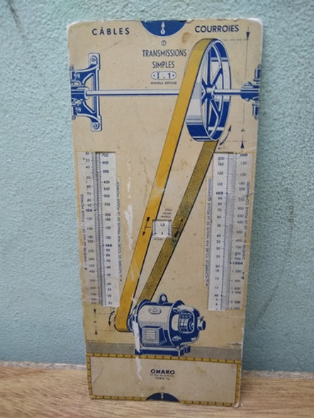 Tabla De Medidas De Transmissions Simple  Omaro  Año: 1935 0