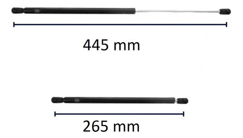 Kit 2 Amortiguador Baul Trasero Original Focus 2 2008 - 2014 1