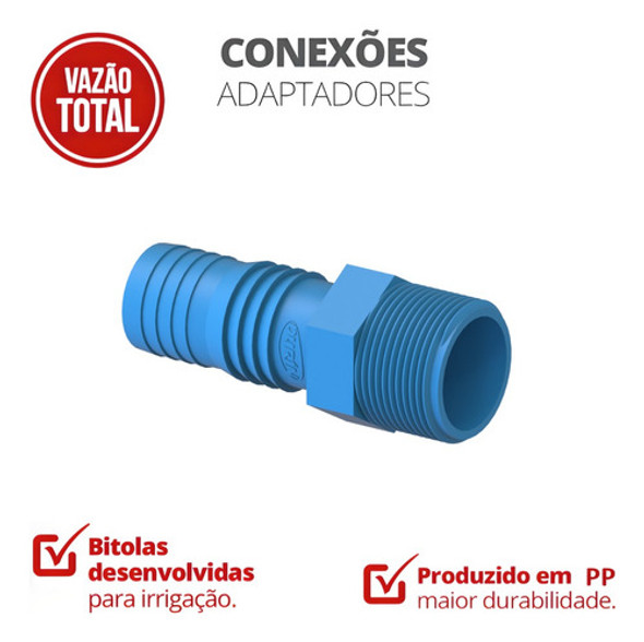 25 Unidades Adaptador Interno Irrigação 1'' Polegada Durín 1