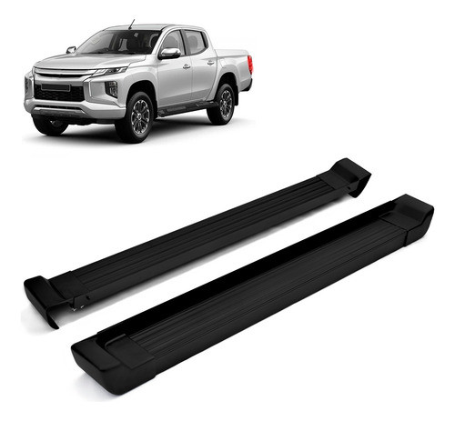 Estribo Lateral Aluminio Preto L200 Triton Sport 2017-2022 0