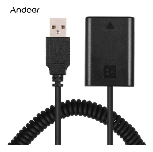 Adaptador De Acoplador De Bateria Andoer 5v Usb Np-fw50 0