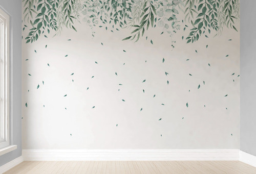 Papel De Parede Infantil Floral Auto Colante 13m²  Vr403 0