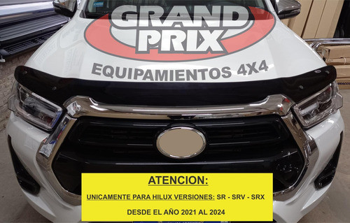 Deflector De Capot Toyota Hilux 2021-2022 Sr - Srv - Srx 1