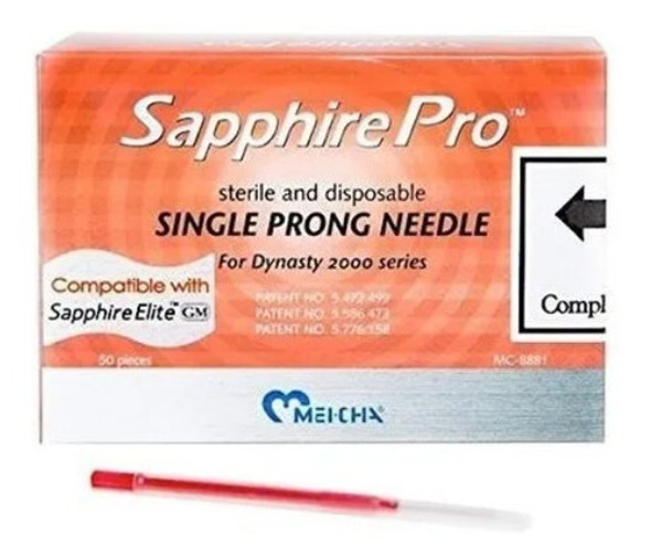 10-agulhas Para Dermografo Mei-cha Sapphire 1 Ponta+ponteira 1