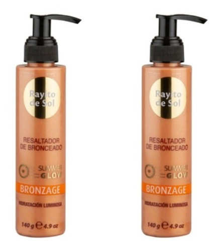 Resalta Bronceado Piel Radiante Por Más Tiempo Crema Pack X2 0
