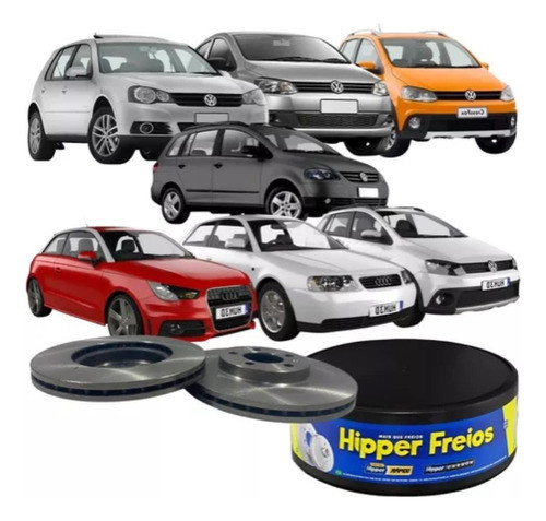 Par De Discos De Freno Para Volkswagen Suran 1.6 8v  Llanta 0