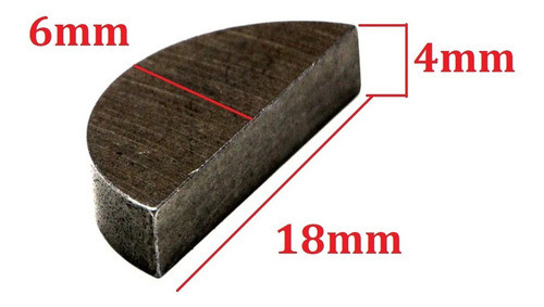 Chaveta Media Luna 18x6x4mm Pack X 10 Unidades 1