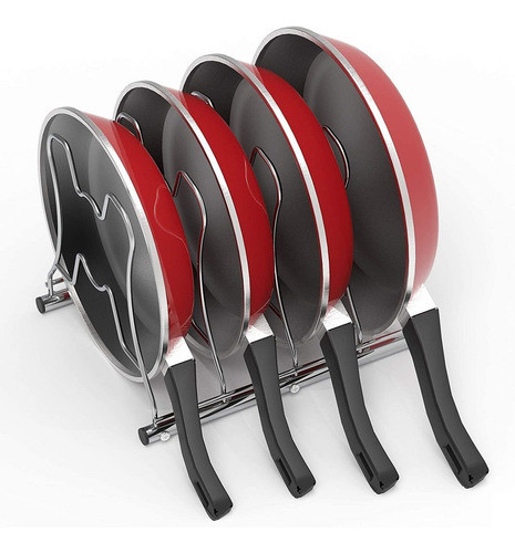 Organizador Para Sartener Y Tapas Cromo 1