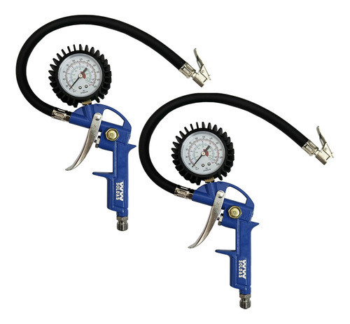 Calibrador De Pneu Profissional 15 Bar / 220 Libras 2 Peças 1