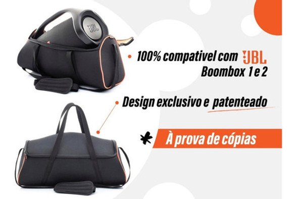 Case Capa Estojo Bolsa Mala Caixa Jbl Boombox Com Bolso E Nf 1