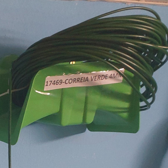 Correia De Pu Cordão Redonda Pu Verde 4mm - 30 Metros 1