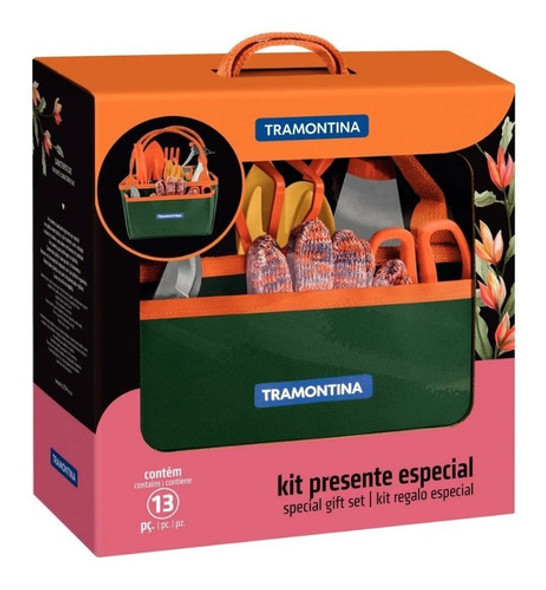 Kit Herramientas Jardineria 13 Piezas Tramontina Bolso 1 Kit Herramientas Jardineria 13 Piezas Tramontina Bolso 1