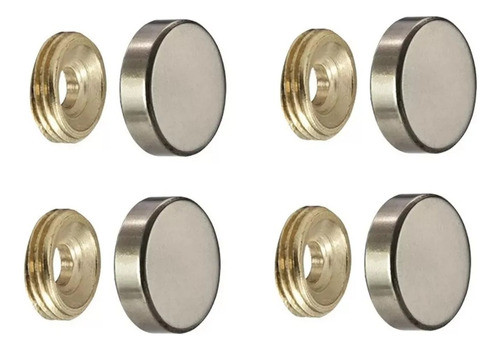 Embellecedor De Aluminio Para Tornillo 16mm X 25 Unidades 0