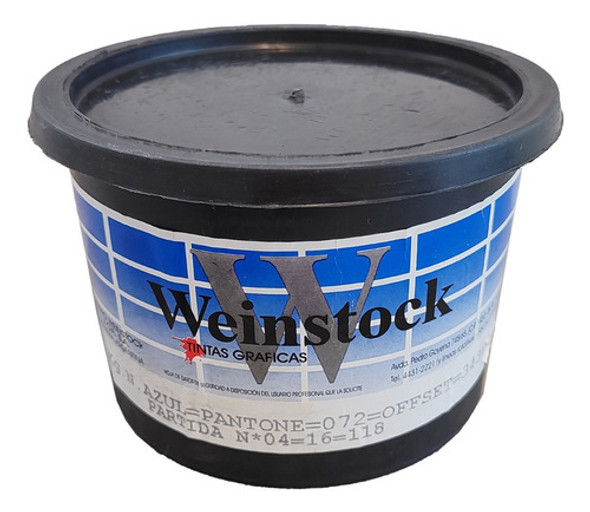 Tinta Azul Pantone 072 Weinstock 34387 X 1 Kg 0