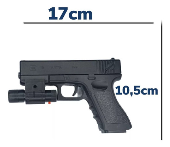 X01 Brinquedos Arminha Lançador Glock +bbs Toys Pistola Guns 1