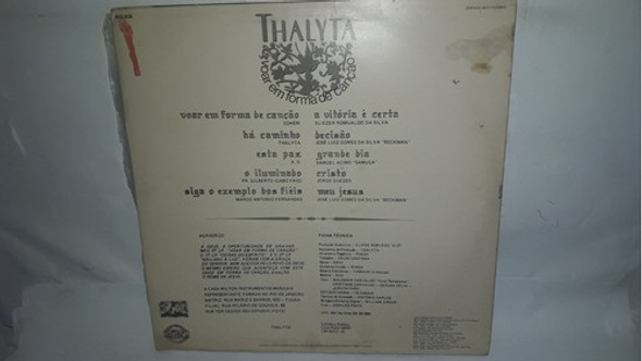 Lp Thalyta Voar Em Forma De Canção 1994 1