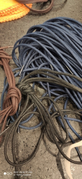 Cordónes 90cm Marrón Azul Suela Negro Algodón Encerado 1