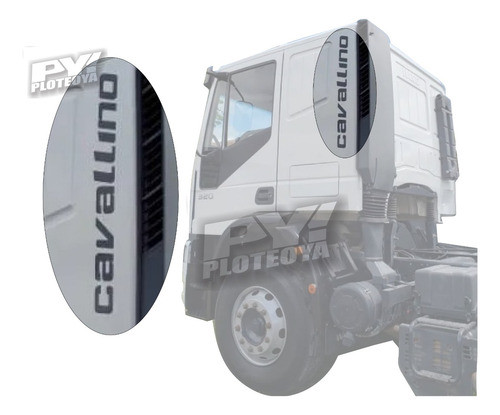 Calcos Cavallino De Cabina Lateral Ambos Lados Camion  Iveco 0